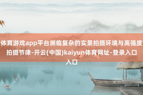 体育游戏app平台濒临复杂的实景拍摄环境与高强度拍摄节律-开云(中国)kaiyun体育网址-登录入口